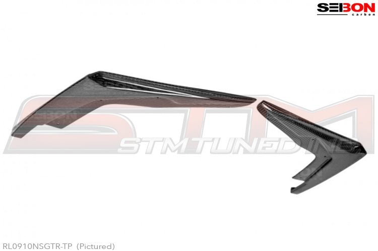 Sebon R35 Spoiler RL0910NSGTR-TP Seibon R35 GTR Carbon Fiber Rear Bumper Under Spoiler