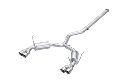 MBRP Cat-Back Dual Exit Street Exhaust for 2022+ WRX (S4807304 Stainless Tips)