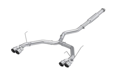 MBRP Cat-Back Dual Exit Race Exhaust for 2022+ WRX (S4808304 Stainless Tips)