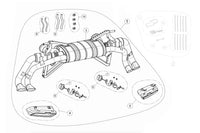 Akrapovic Slip-On Titanium Exhaust for 2016-2018 Audi R8 (S-AUR8SO3-T)