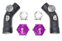STM R35 GTR Upper Blow Off Valve Pipes with Purple TiAL Q