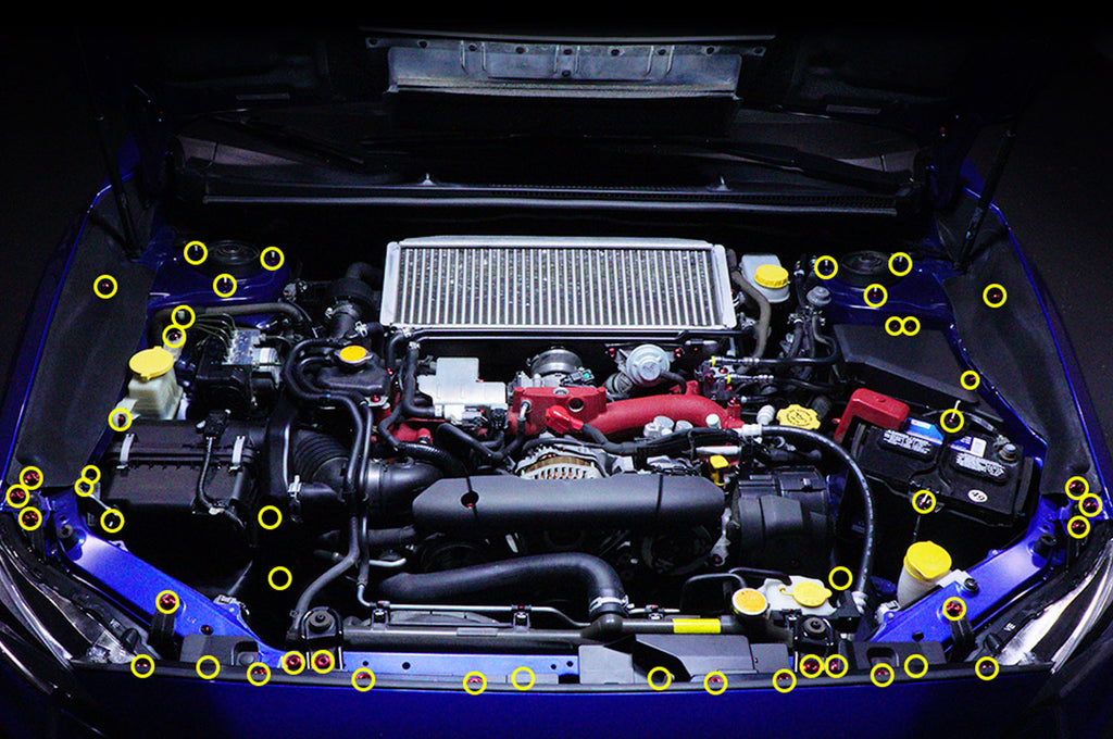 Titanium Engine Bay Bolt Kit for 20152021 WRX/STi