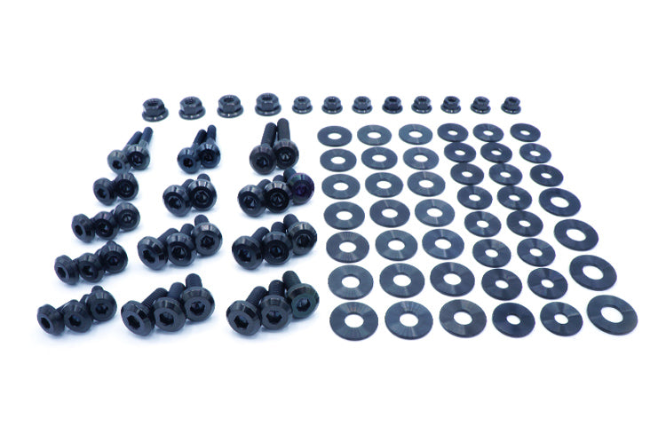 Black Titanium Engine Bay Bolt Kit for MKV Supra GR