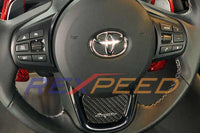 Rexpeed Carbon Fiber Steering Wheel Badge for 2020 Supra (TS02A)
