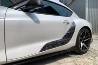 Rexpeed Carbon Fiber Door Garnishes for 2020 Supra (Forged Carbon Gloss Pictured)