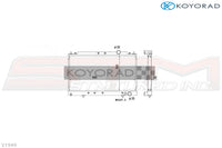 Koyo Racing Aluminum Radiator - 1G DSM