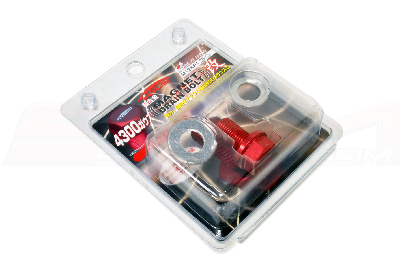 WMAG1 Red M12 x 1.25 Project Kics Magnetic Oil Drain Plug