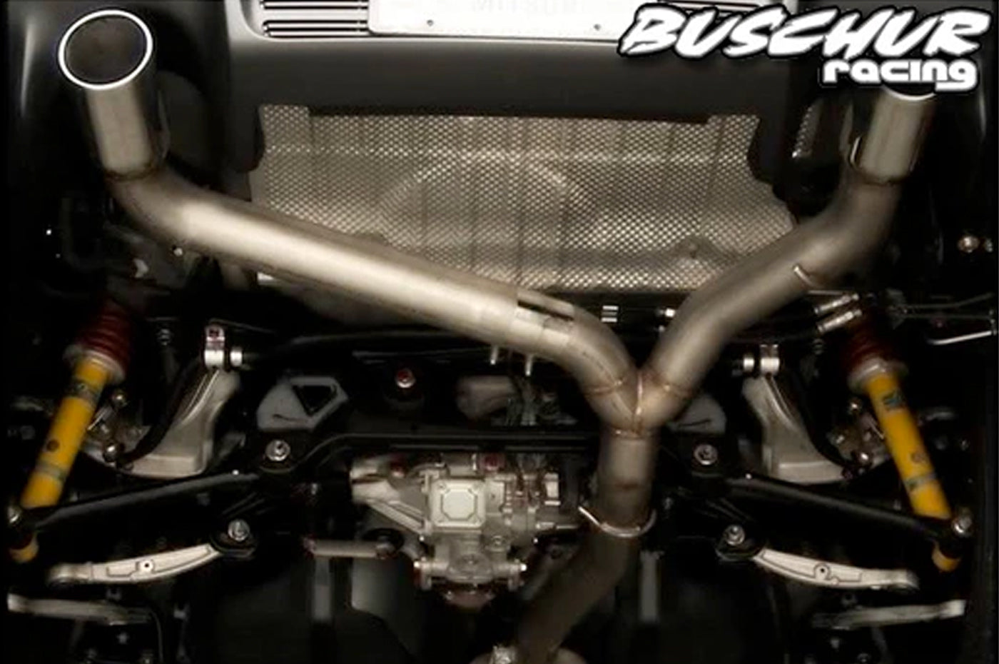 Buschur Dual Catback Exhaust with Magnaflow for Evo X