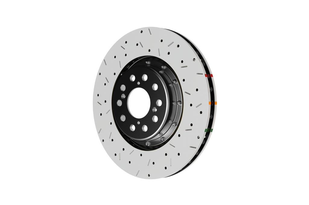 DBA 5000 XS 2-Piece Drilled Slotted Rotor for Evo X