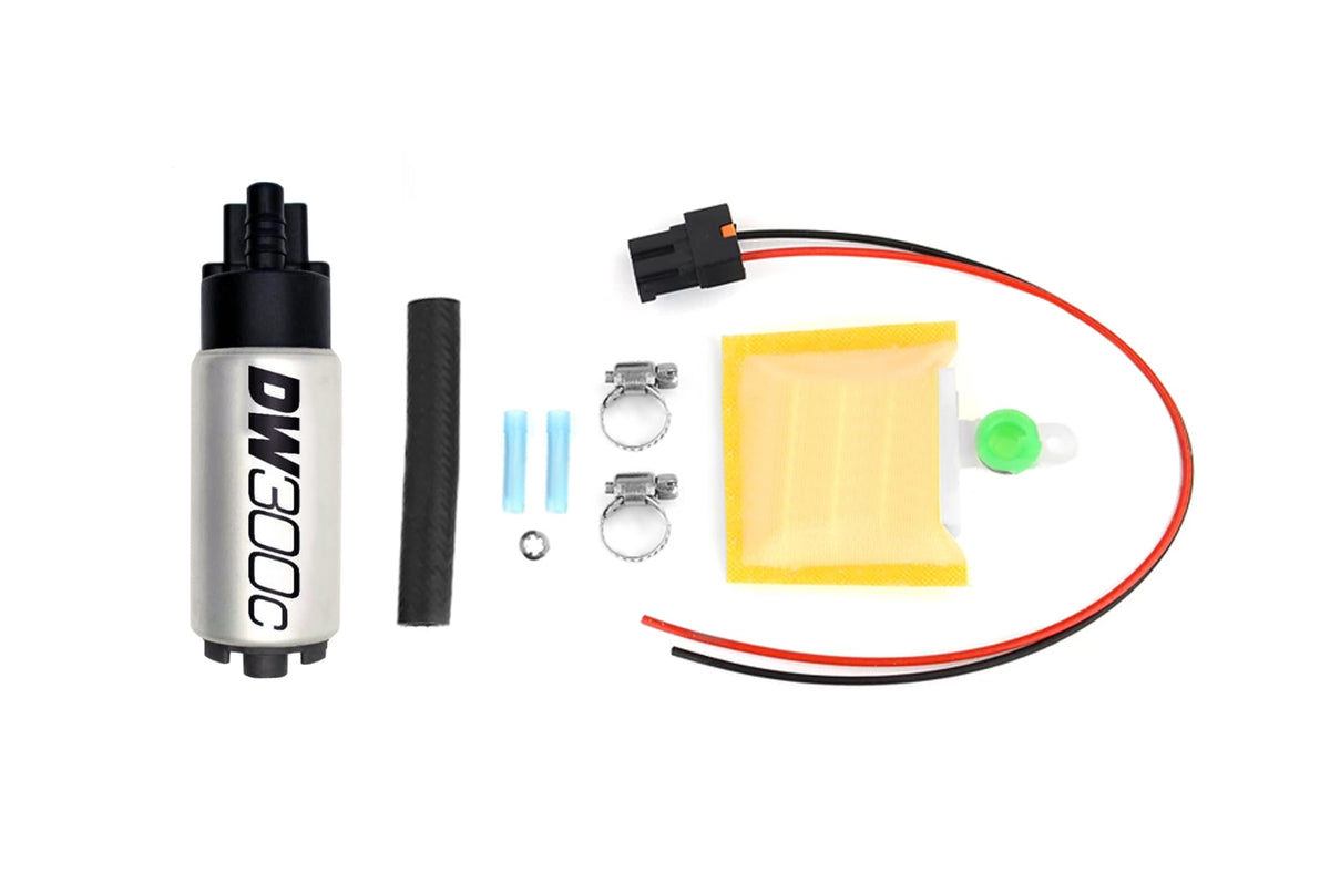 DeatschWerks DW300C 340lph Compact Fuel Pump With Install Kit – 9-307-1026