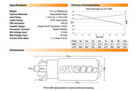 DeatschWerks DW300c 340LPH Fuel Pump Specs