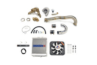 Evo 7 8 9 Turbo Kit with small radiator and silver wastegate
