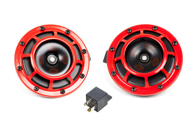 Hella Twin Supertone Horns Red (003399801)
