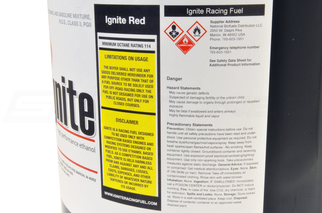 Red Racing Fuel Ignite Red 114 E90 Racing Fuel 5 Gallon Pail *Local Pick Up Only*