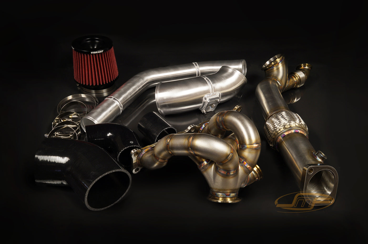 JMF V-Band Manifold Hot & Cold Parts Kit for Evo X