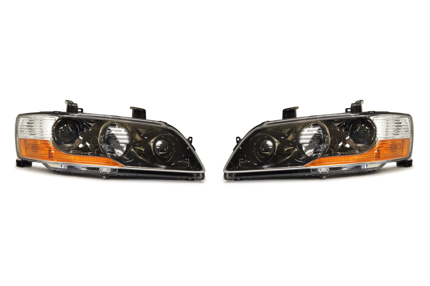Evo 9 JDM MR Headlights Matte Black Housing 8301A407 8301A408