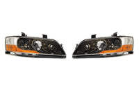 Evo 9 JDM MR NON-HID Black Chrome Headlights (Pair 8301A407 & 8301A408)