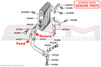 Mitsubishi Engine Oil Cooler Feed and Return Lines - Evo 7/8/9
