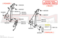 MA165425 Mitsubishi Manual RS Window Regulator Clip - Evo 8/9