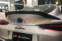 Rexpeed 2020 Supra Carbon Fiber Trunk Spoiler Installed