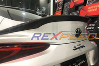 Rexpeed 2020 Supra Carbon Fiber Trunk Spoiler Installed