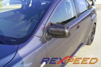 Rexpeed Carbon Fiber Mirror Covers for 08-14 Evo X (R83)