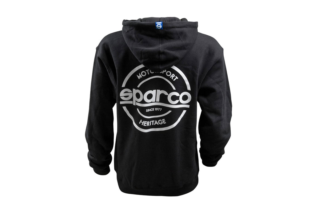 Sparco WWW Grey Hoodie Sweatshirt - Men's Size Large, 100% Cotton, Genuine Sparco