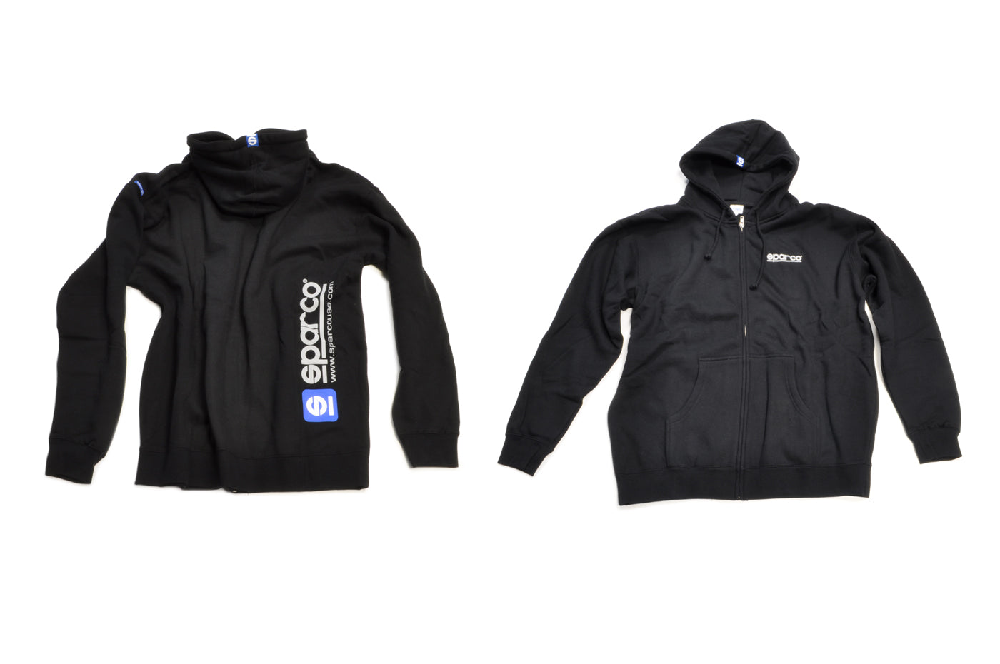 SP04100NR Sparco WWW Black Zip Hoodie - Main Image
