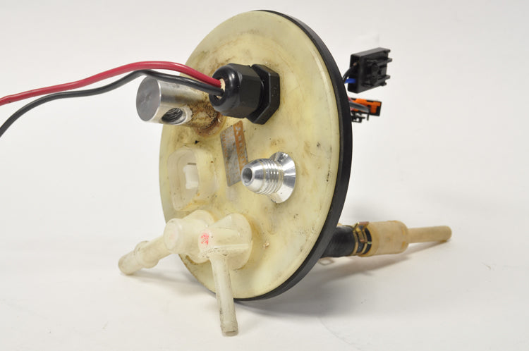 QFS Fuel Pump Hanger Only 6AN/6an Fitting Fox/SN95 Mustang E85 Safe QFS Fuel Pump Hanger Only 6AN/6an Fitting Fox/SN95 Mustang E85 Safe