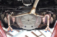 Subaru WRX STi Axle Back Exhaust Blue Tips Installed