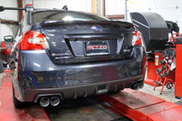 Subaru WRX STi Axle Back Exhaust Blue Tips Installed