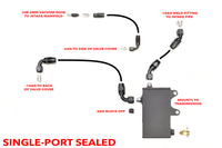 STM Evo 8/9 Oil Catch Can V2 Sealed (Single Port Routing)