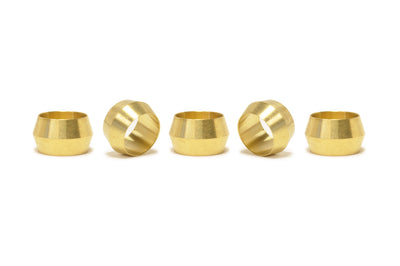 Vibrant Brass Olive Inserts (Pack of 5)