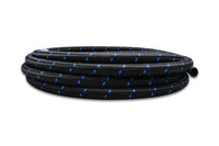 Vibrant Black/Blue Nylon Braided Flex Hose