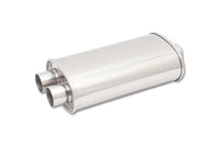 Vibrant Polished Oval Single In Dual Out Muffler
