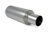Vibrant TPV Universal Stainless Steel Muffler (4" Round Straight Cut Tip)