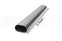 Vibrant T304 Stainless Straight Oval Tubing